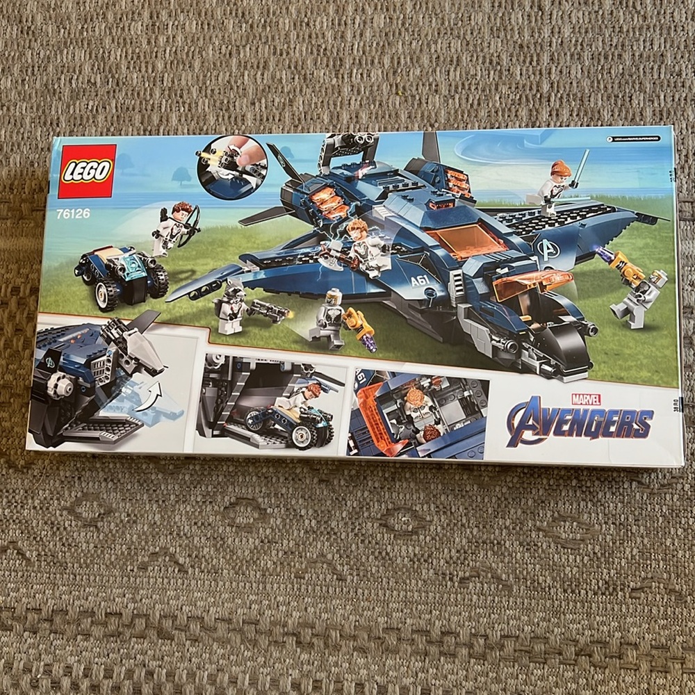 New Lego Marvel Adventures Ultimate Quinjet Superheroes Jet Toy Set - Picture 3 of 5